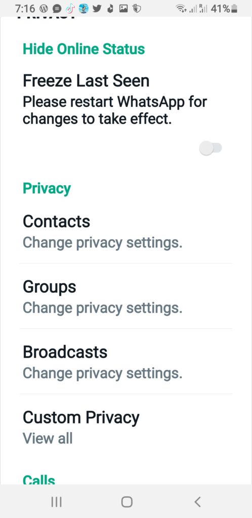 privacy gbwhatsapp